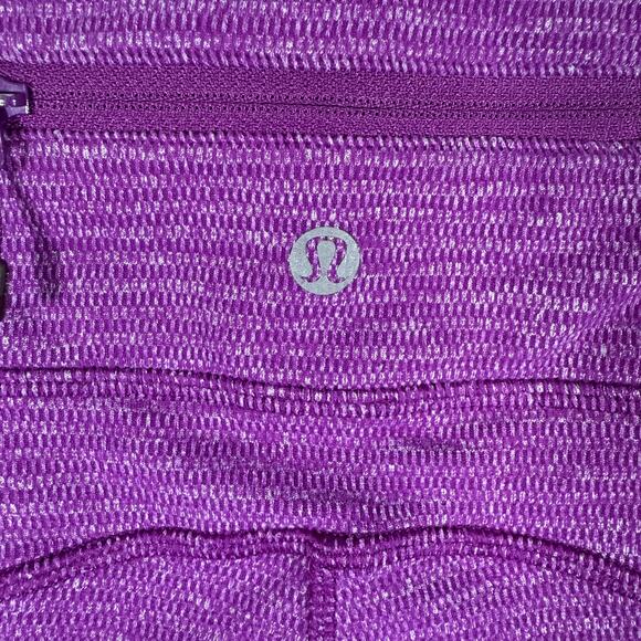 Lululemon Speed Tight IV Rulu Legging | Purple Ruched Warm Pockets Run | 8 - Picture 4 of 11